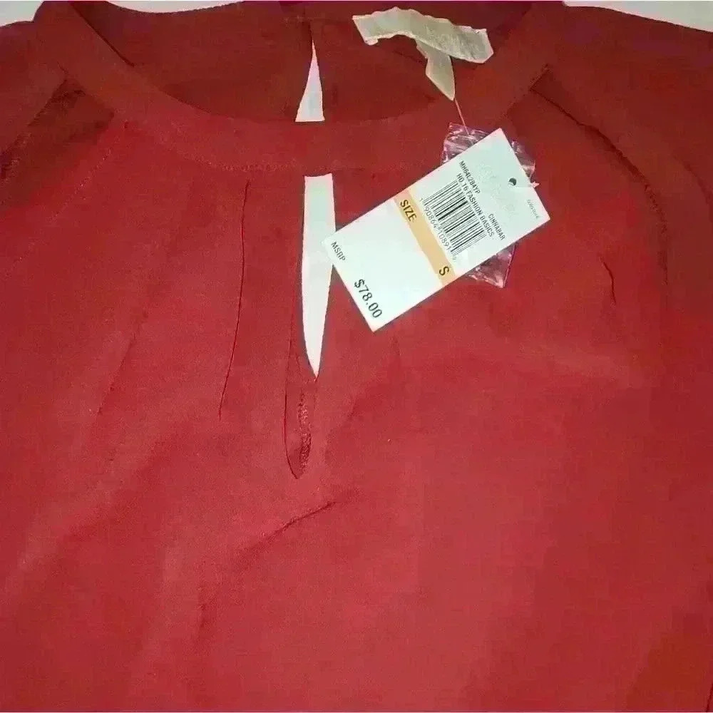 - NWT MICHAEL KORS CINNIBAR BLOUSE - Picture 2 of 4